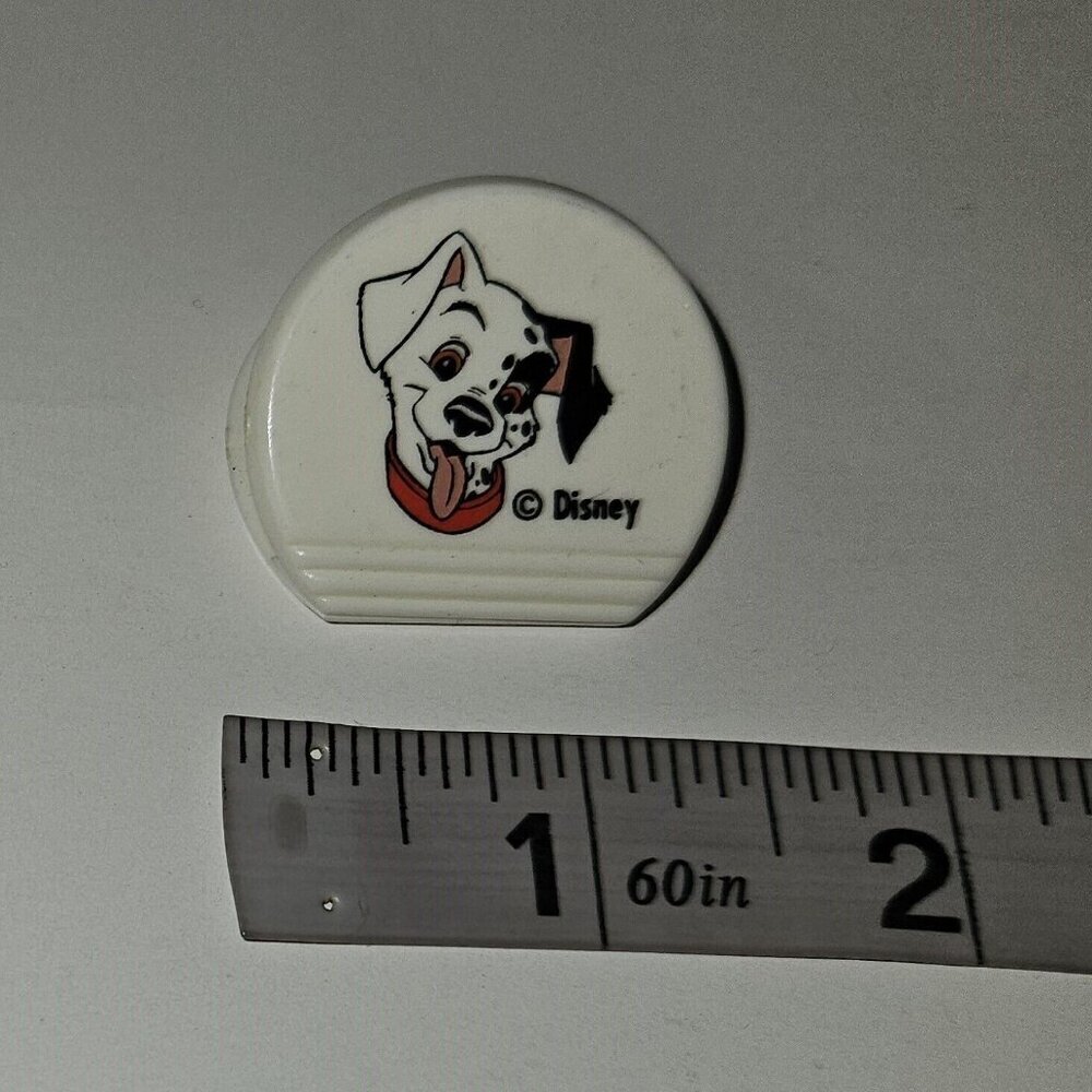 Disney 101 Dalmatians Small 1.25" Plastic Pinch Clip Collectible Dog Red Collar
